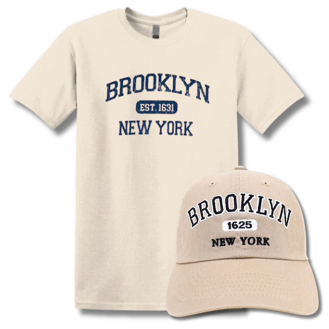 Classic EST. Brooklyn Hat and T-Shirt Combo (4 Colors)