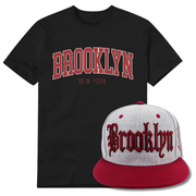 Red Letter Classic Brooklyn T-Shirt and Snapback Hat Combo (2 Colors)