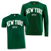 NEW YORK CITY Chenille Applique Shirt & Pullover Bundle (4 Colors)