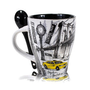 Fancy Staple Monuments of New York Mug & Spoon Set