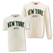 NEW YORK CITY Chenille Applique Shirt & Pullover Bundle (4 Colors)