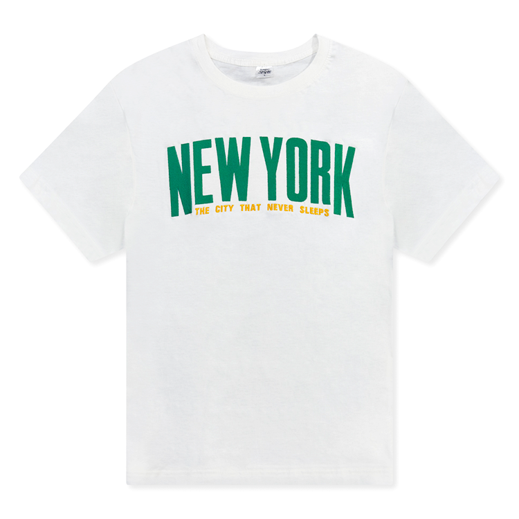 NEW YORK “The City That Never Sleeps” Applique Tees (4 Colors)