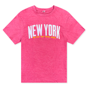 NEW YORK “The City That Never Sleeps” Applique Tees (4 Colors)