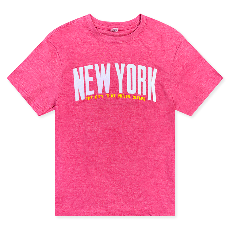 NEW YORK “The City That Never Sleeps” Applique Tees (4 Colors)