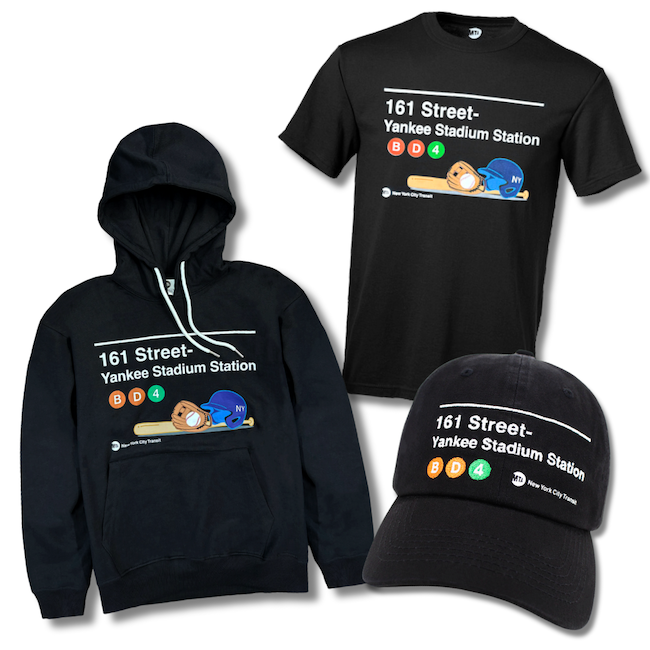 Yankee Stadium Station MTA Shirt, Hoodie, Hat Bundle (3-Piece Set)