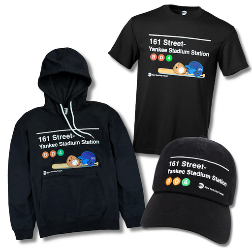 Yankee Stadium Station MTA Shirt, Hoodie, Hat Bundle (3-Piece Set)