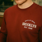 Brooklyn - EST. 1898 Kings County Architecture Cardinal Long Sleeve