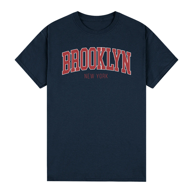 Classic College Red Brooklyn T Shirt (3 Colors) | Brooklyn Shirt