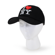 Official Embroidered I Love NY Hat | I Love New York Hat (Black, White)