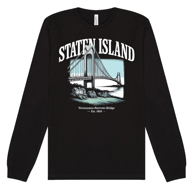STATEN ISLAND – Verrazzano Narrows Black Long Sleeve