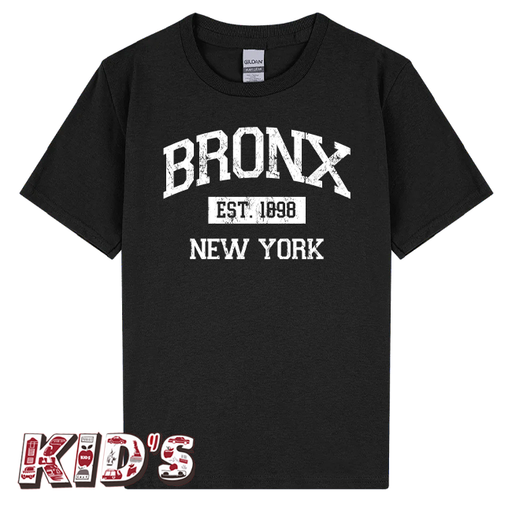 Kid's Vintage EST. 1898 BRONX T-Shirt (3 Colors) (Ages 3 to 14+)