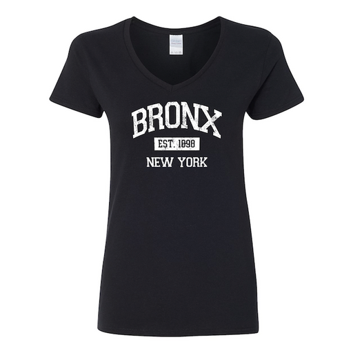 Ladies V-neck Vintage Est. 1898 BRONX Shirt (6 Colors)[6 Sizes]