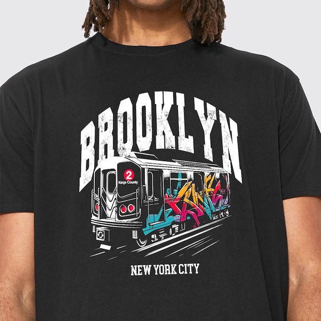 Kings Country Graffiti Brooklyn Train Tee (6 Sizes)