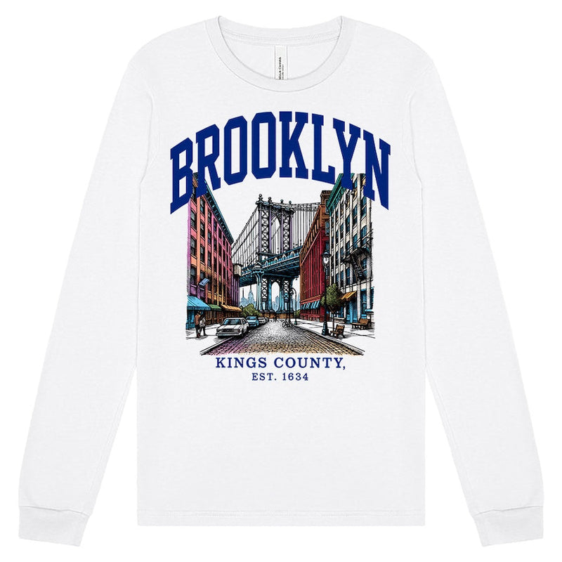 Brooklyn – DUMBO Kings County White Long Sleeve