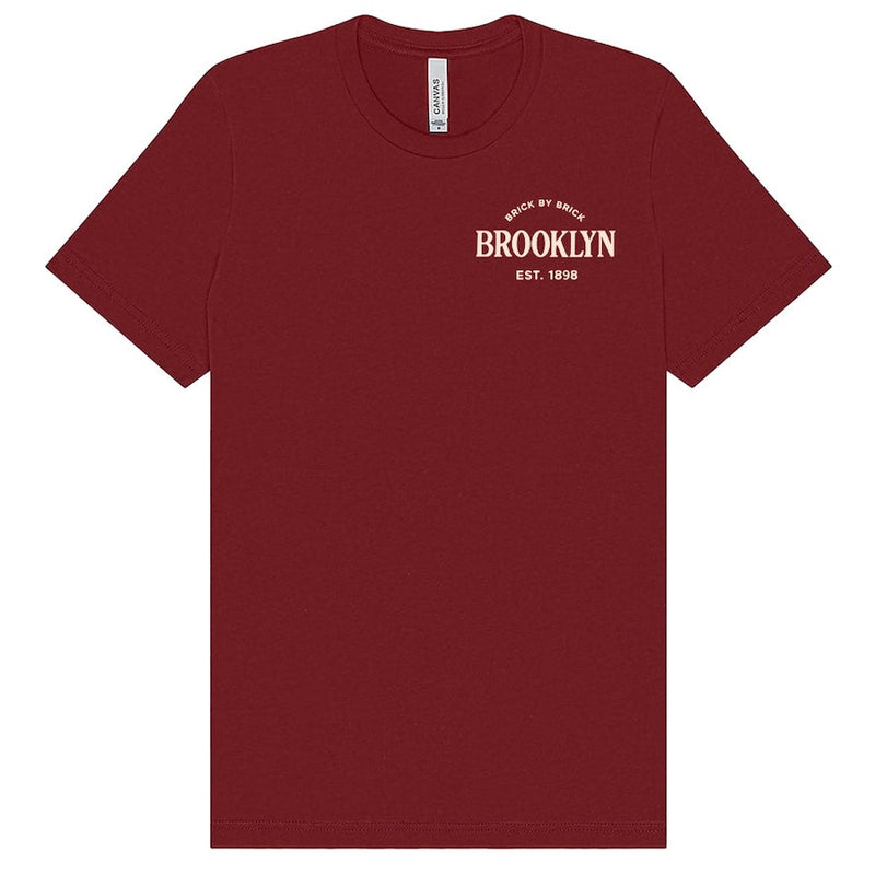 Brooklyn - EST. 1898 Kings County Architecture Cardinal T-Shirt