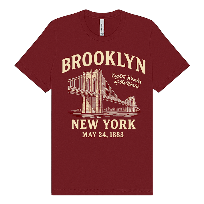 Brooklyn Bridge 1883 – “Eighth Wonder” Tribute Tee