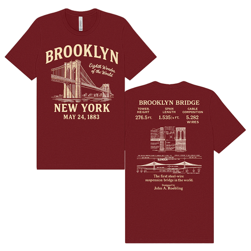 Brooklyn Bridge 1883 – “Eighth Wonder” Tribute Tee