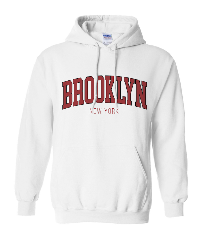 Classic College Red Brooklyn Hoodie (3 Colors) | Brooklyn Sweatshirt