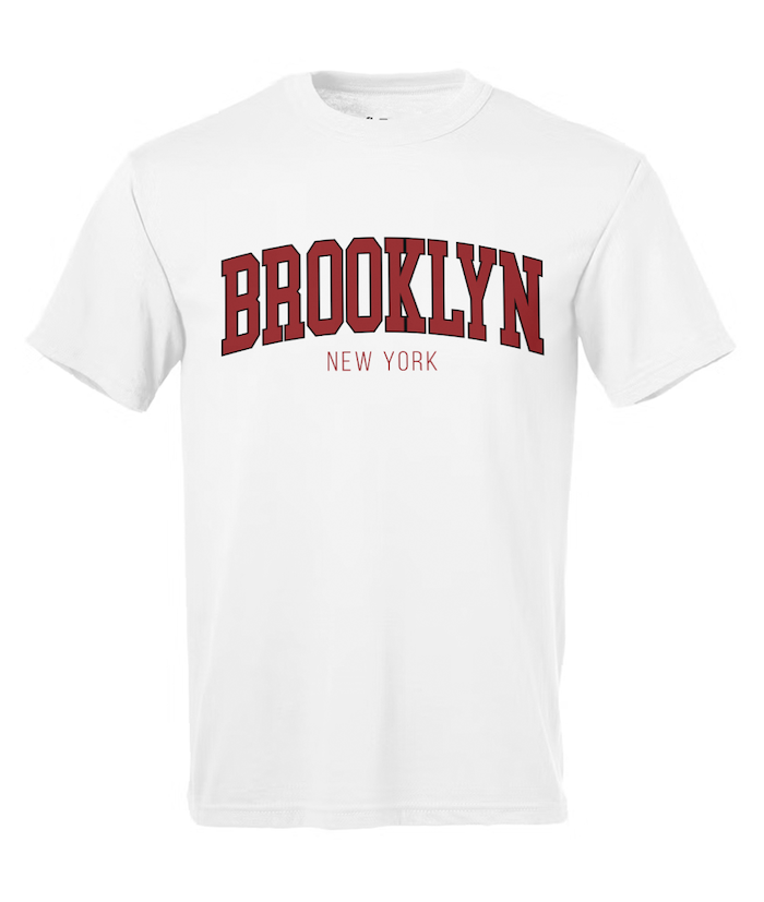 Classic College Red Brooklyn T Shirt (3 Colors) | Brooklyn Shirt
