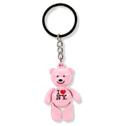 4D "I love NY" Teddy Bear Keychain W/ Mobile Limbs (8 Colors)