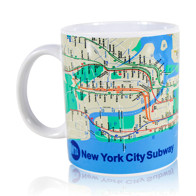 Official MTA Merch New York City Subway Coffee Mug (2 Sizes)