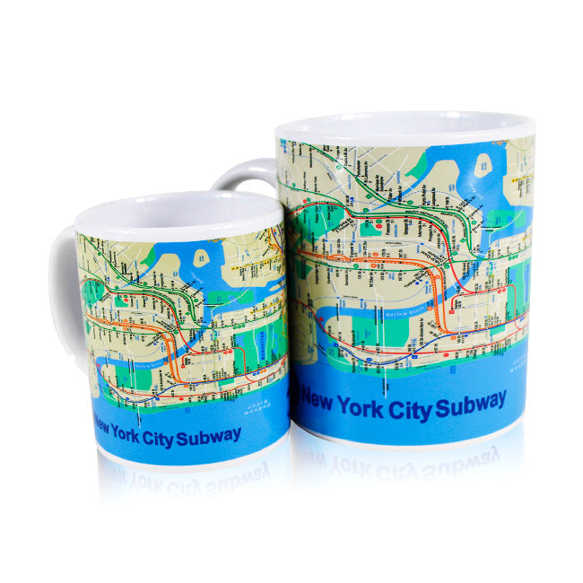 Official MTA Merch New York City Subway Coffee Mug (2 Sizes)