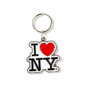 Metallic Enamel "I Love NY" Logo Keychain