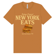 NY Eats: Bodega Original Chopped Cheese Graphic Tee – Toast Brown