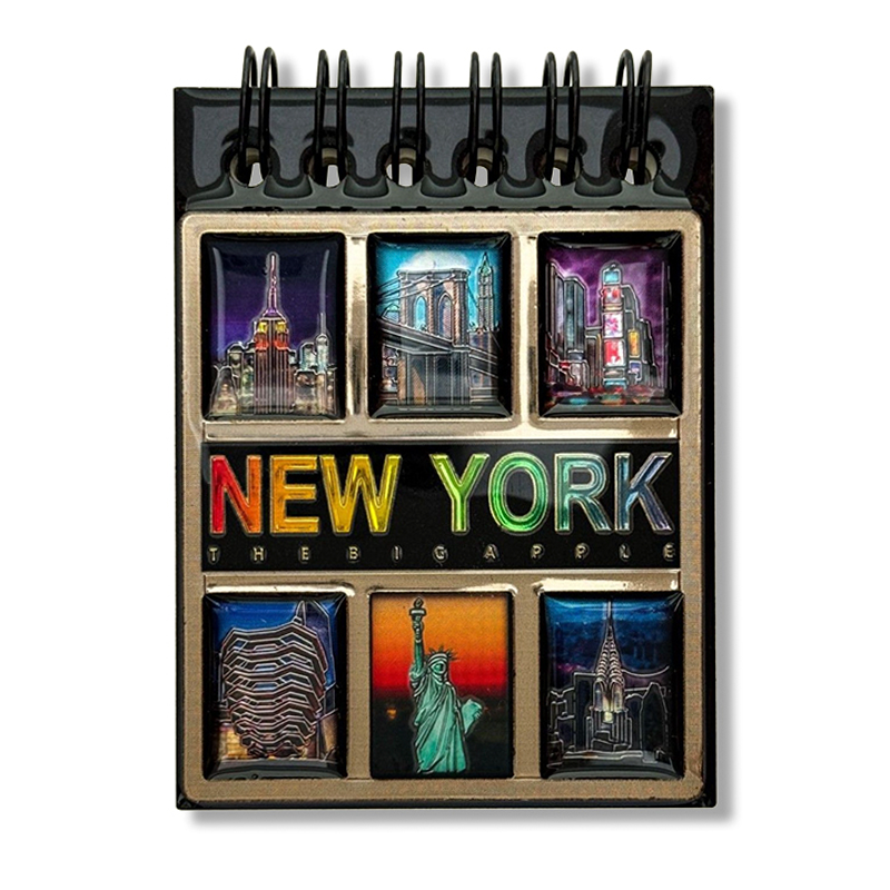 New York Monuments Mini Notepad Fridge Magnet