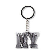 Full Metal "NY" Monuments Keychain (2 Colors)