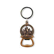 Full Metal Bottle Opener "NEW YORK" Liberty Skyline Star Banner Keychain