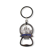 Full Metal Bottle Opener "NEW YORK" Liberty Skyline Star Banner Keychain