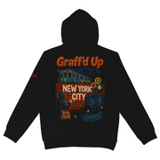 Graff'd Up New York City Black Heavy Blend Zip Hoodie (6 Sizes)