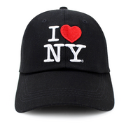 Official Embroidered I Love NY Hat | I Love New York Hat (Black, White)