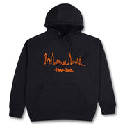 Embroidered Heartbeat Skyline New York Hoodie | NYC Hoodie