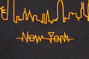 Embroidered Heartbeat Skyline New York Hoodie | NYC Hoodie
