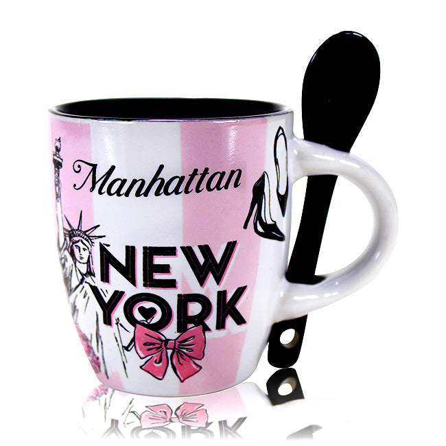 5th Avenue Fashion New York Spoon Mug | New York Gift For Her (2 Sizes)
