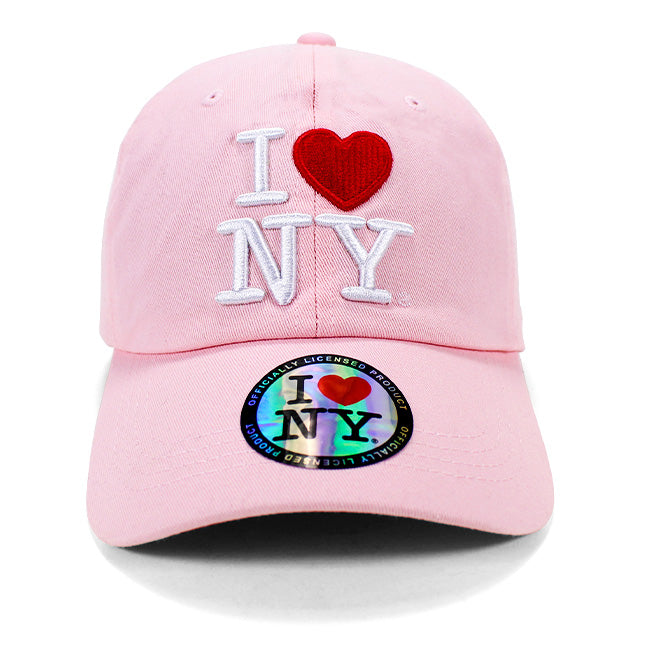 Official Embroidered I Love NY Hat | I Love New York Hat (Black, White)