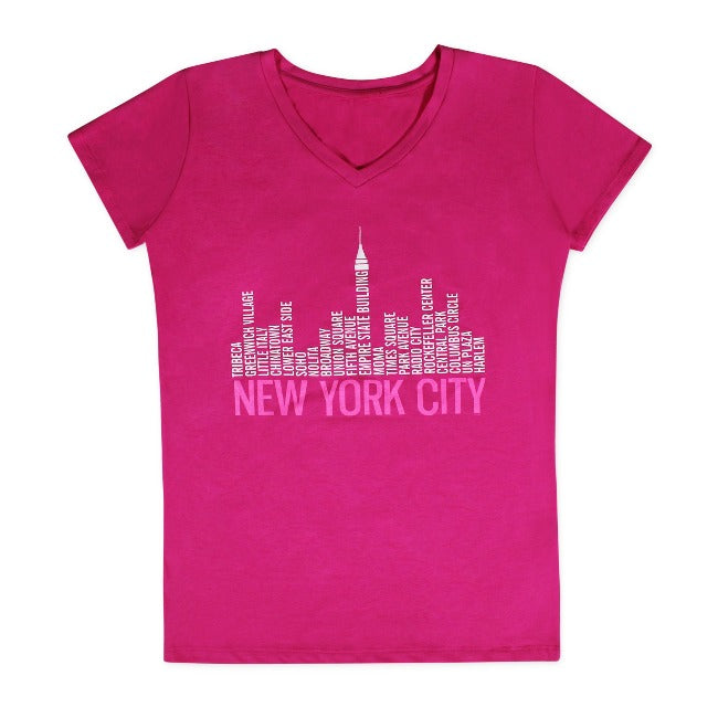 Ladies Burroughs New York T-Shirt | NYC T-Shirt