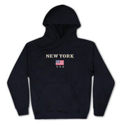 Embroidered Patriotic USA New York Hoodie | NYC Hoodie (3 Colors)