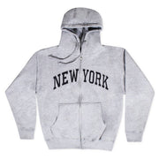 Embroidered Grayscale Zip-up New York Hoodie | NYC Hoodie (8 Colors)