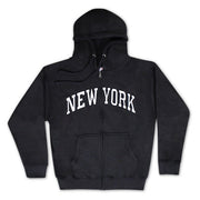 Embroidered Grayscale Zip-up New York Hoodie | NYC Hoodie (8 Colors)