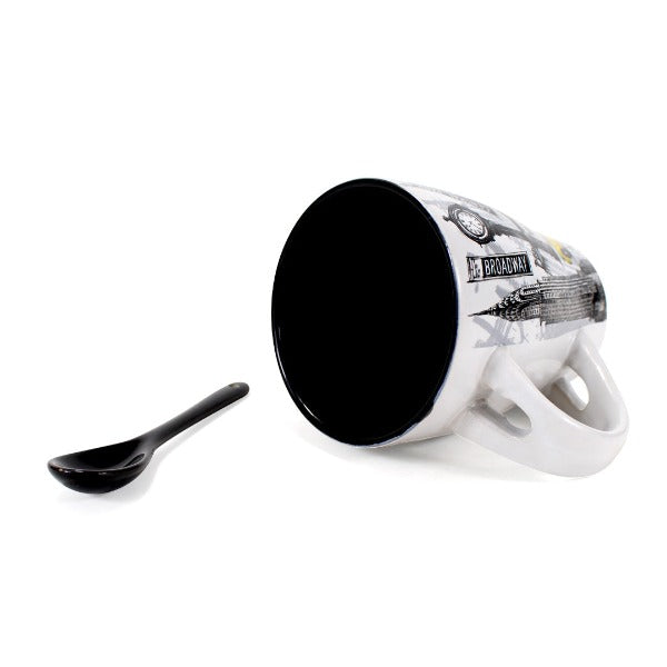 Fancy Staple Monuments of New York Mug & Spoon Set