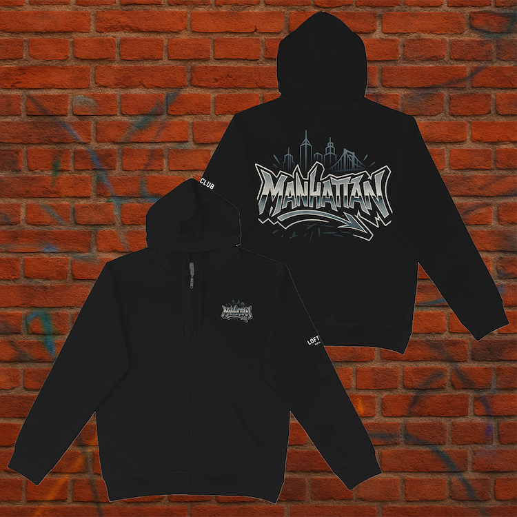 Graffiti MANHATTAN Heavy Blend Graphic Zip Hoodie (6 Sizes)