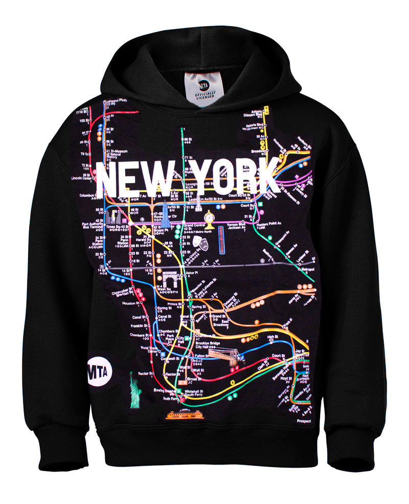 Licensed Black MTA Hoodie | NYC Subway Hoodie (S-3XL)[2 Colors]