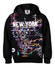 BFCM MTA Map Black Hoodie - FREE SLING BAG! ($19.95 value)