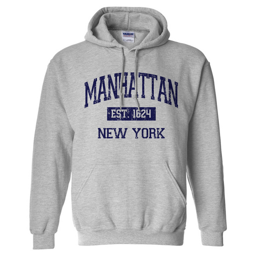 Vintage Est. 1624 MANHATTAN Hoodie (4 Colors) | NYC Hoodie