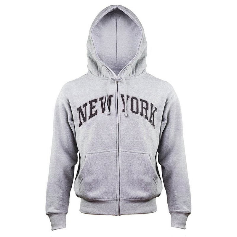 Embroidered Grayscale Zip-up New York Hoodie | NYC Hoodie (8 Colors)