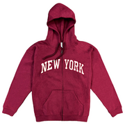Embroidered Grayscale Zip-up New York Hoodie | NYC Hoodie (8 Colors)