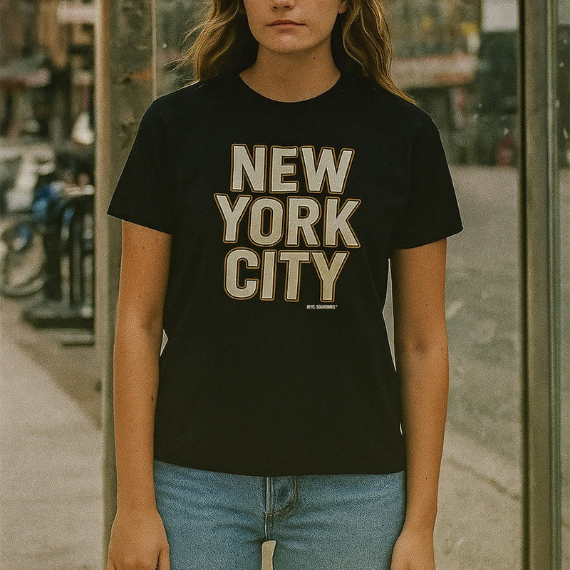 NEW YORK CITY Cream Block Women's Top